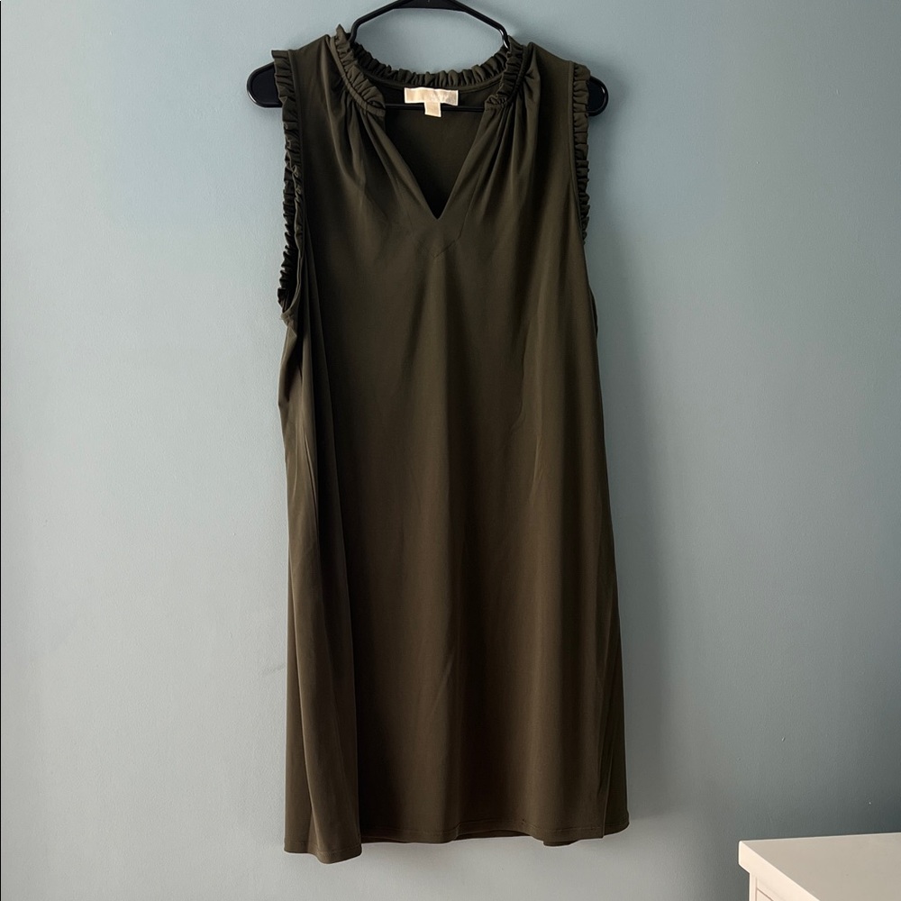 Michael Kors Olive Green Mini Dress